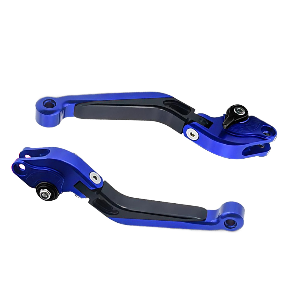 Motorcycle Gear Blue - 1 Pair Motorcycle Brake Clutch Lever