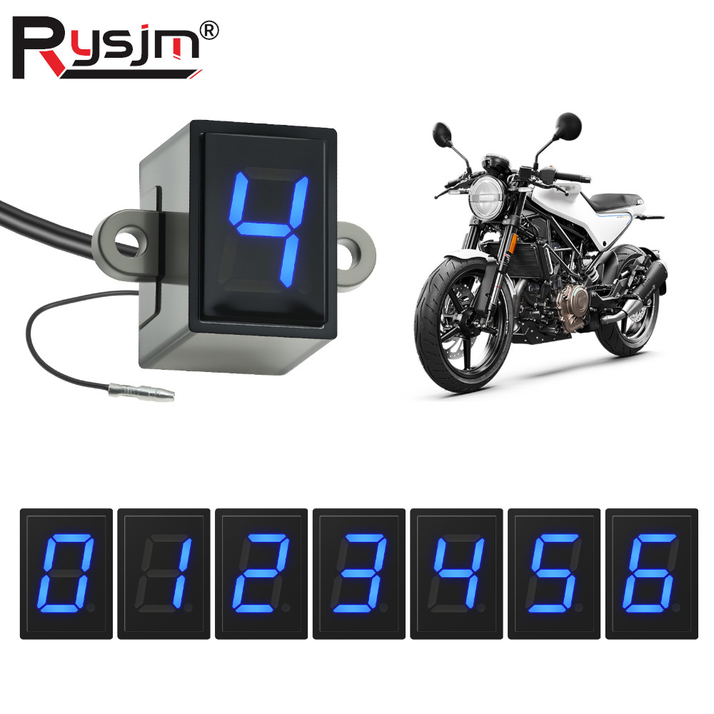 Motorcycle Gear Blue - N Blue LED Light 6 Speed