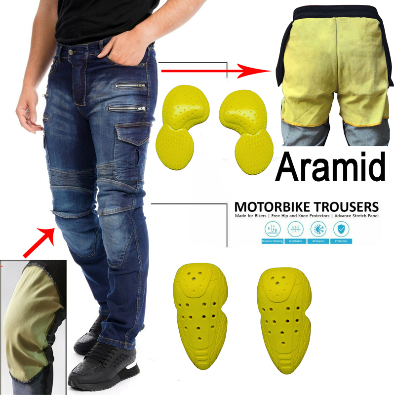 Motorcycle Gear Blue - Motorcycle Pants Black Men Zipper Protective