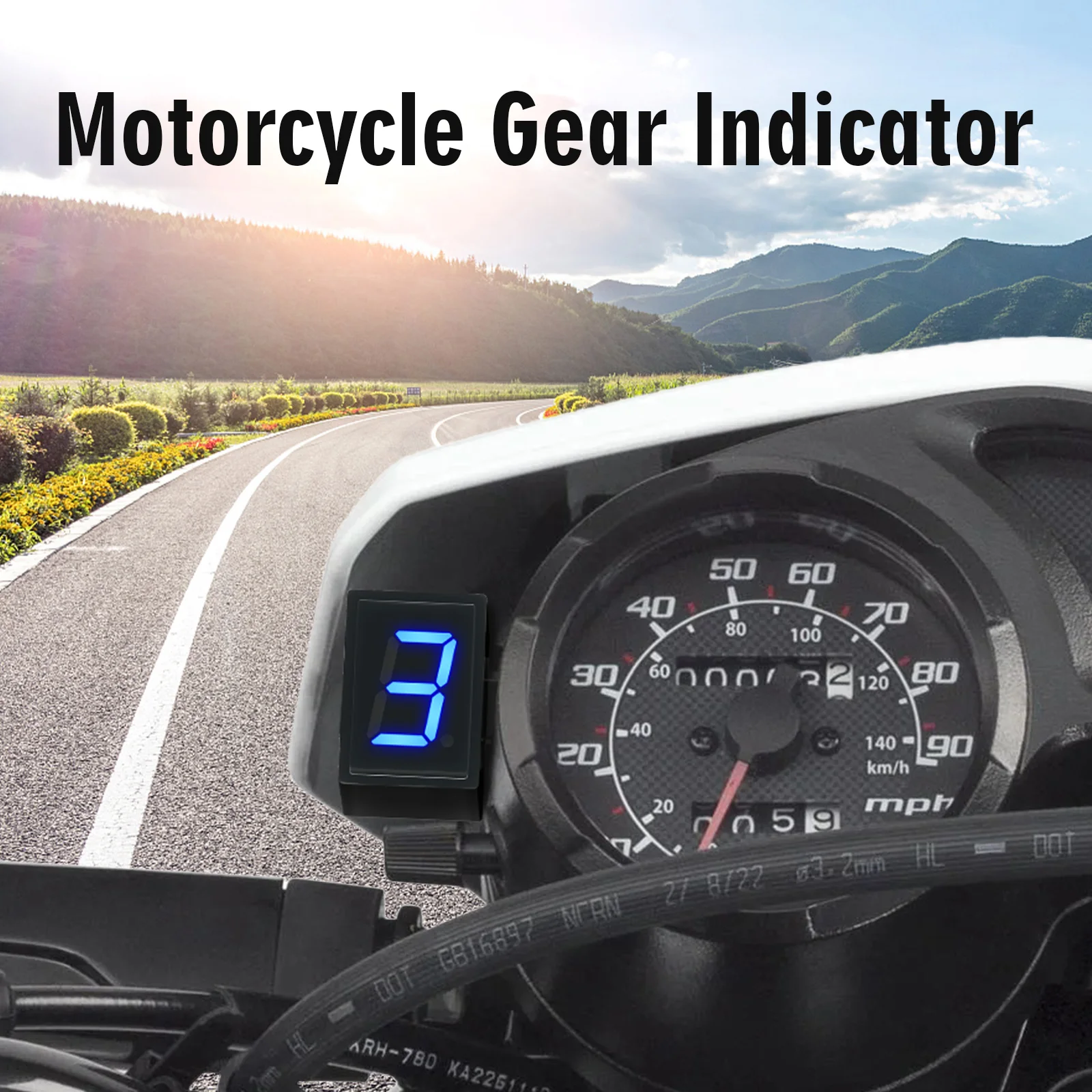 Super 6 Speed Display Universa - огляд і ціна Motorcycle Gear Blue