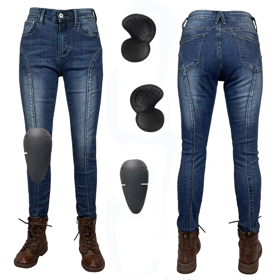 Women Motorcycle Pants Blue Di - огляд і ціна Motorcycle Gear Blue