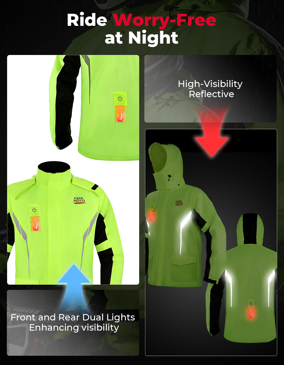 KEMIMOTO Unisex Waterproof Rai - огляд і ціна Motorcycle Gear Jacket And Pants