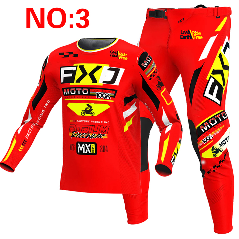 2025 FXJ motocross jersey and  - огляд і ціна Motorcycle Gear Blue