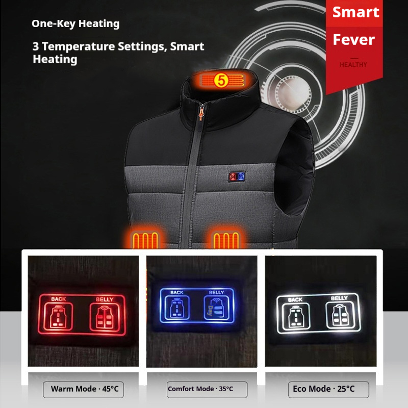 Heated Vest Unisex Charging He - огляд і ціна Motorcycle Gear Zone