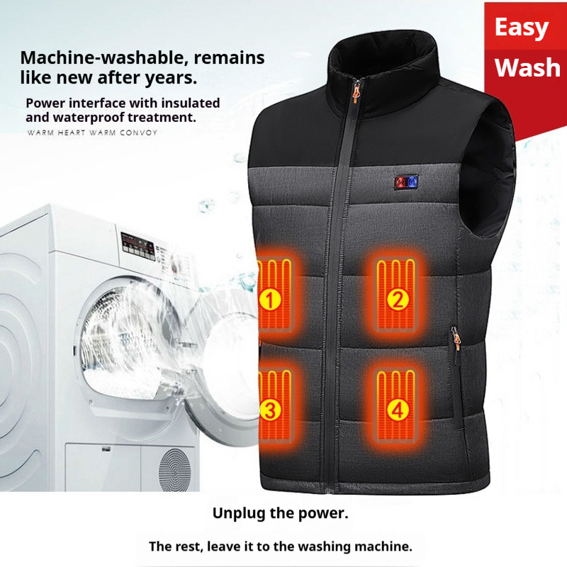 Heated Vest Unisex Charging He - огляд і ціна Motorcycle Gear Zone