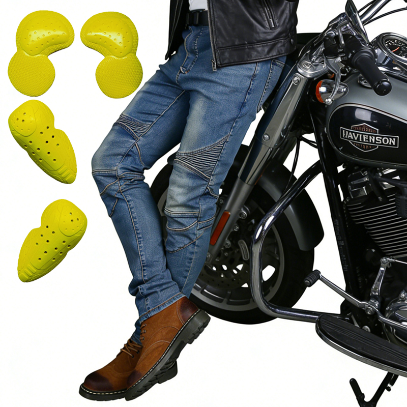 Men's Motorcycle Jeans Blue Di - огляд і ціна Motorcycle Gear Blue