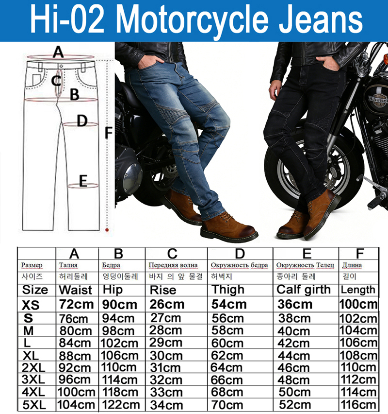 Men's Motorcycle Jeans Blue Di - огляд і ціна Motorcycle Gear Blue