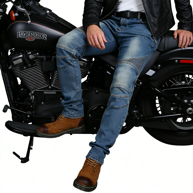 Men's Motorcycle Jeans Blue Di - огляд і ціна Motorcycle Gear Blue